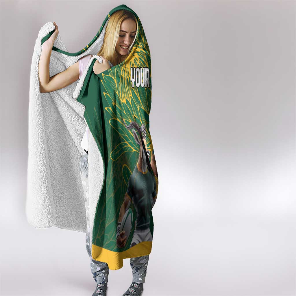 Personalized Rugby South Africa Australia Hooded Blanket Springboks Wallabies Mascot Go Champions - Aussie Hoodie