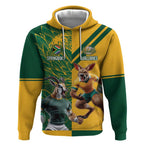 Personalized Rugby South Africa Australia Hoodie Springboks Wallabies Mascot Go Champions - Aussie Hoodie