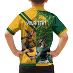 Personalized Rugby South Africa Australia Kid Hawaiian Shirt Springboks Wallabies Mascot Go Champions - Aussie Hoodie
