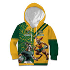 Personalized Rugby South Africa Australia Kid Hoodie Springboks Wallabies Mascot Go Champions - Aussie Hoodie