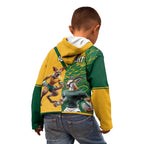Personalized Rugby South Africa Australia Kid Hoodie Springboks Wallabies Mascot Go Champions - Aussie Hoodie