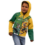 Personalized Rugby South Africa Australia Kid Hoodie Springboks Wallabies Mascot Go Champions - Aussie Hoodie