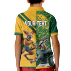 Personalized Rugby South Africa Australia Kid Polo Shirt Springboks Wallabies Mascot Go Champions - Aussie Hoodie