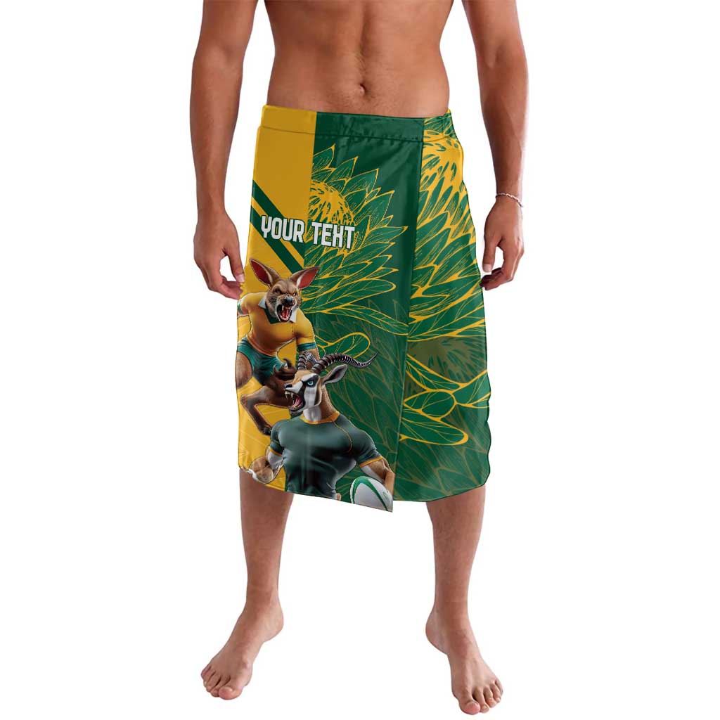 Personalized Rugby South Africa Australia Lavalava Springboks Wallabies Mascot Go Champions - Aussie Hoodie
