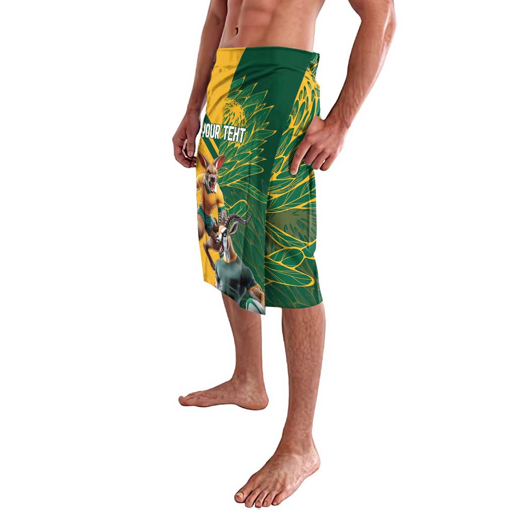 Personalized Rugby South Africa Australia Lavalava Springboks Wallabies Mascot Go Champions - Aussie Hoodie