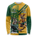 Personalized Rugby South Africa Australia Long Sleeve Shirt Springboks Wallabies Mascot Go Champions - Aussie Hoodie