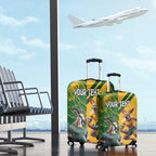 Personalized Rugby South Africa Australia Luggage Cover Springboks Wallabies Mascot Go Champions - Aussie Hoodie