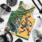 Personalized Rugby South Africa Australia Men Tank Top Springboks Wallabies Mascot Go Champions - Aussie Hoodie