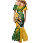 Personalized Rugby South Africa Australia Mermaid Dress Springboks Wallabies Mascot Go Champions - Aussie Hoodie
