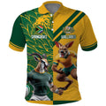 Personalized Rugby South Africa Australia Polo Shirt Springboks Wallabies Mascot Go Champions - Aussie Hoodie