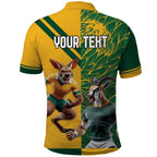 Personalized Rugby South Africa Australia Polo Shirt Springboks Wallabies Mascot Go Champions - Aussie Hoodie