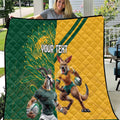 Personalized Rugby South Africa Australia Quilt Springboks Wallabies Mascot Go Champions - Aussie Hoodie