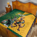 Personalized Rugby South Africa Australia Quilt Springboks Wallabies Mascot Go Champions - Aussie Hoodie