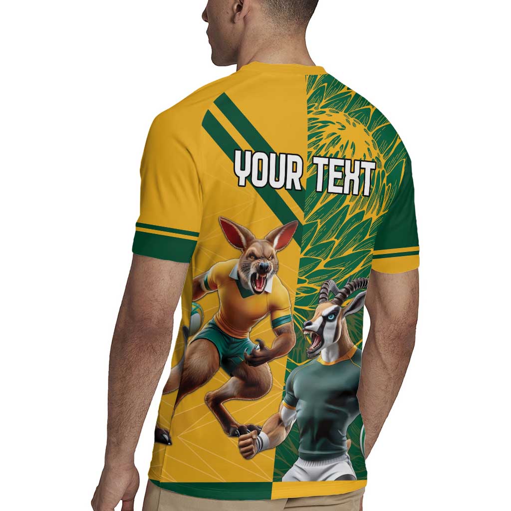 Personalized Rugby South Africa Australia Rugby Jersey Springboks Wallabies Mascot Go Champions - Aussie Hoodie