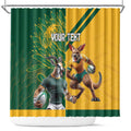 Personalized Rugby South Africa Australia Shower Curtain Springboks Wallabies Mascot Go Champions - Aussie Hoodie