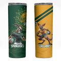 Personalized Rugby South Africa Australia Skinny Tumbler Springboks Wallabies Mascot Go Champions - Aussie Hoodie