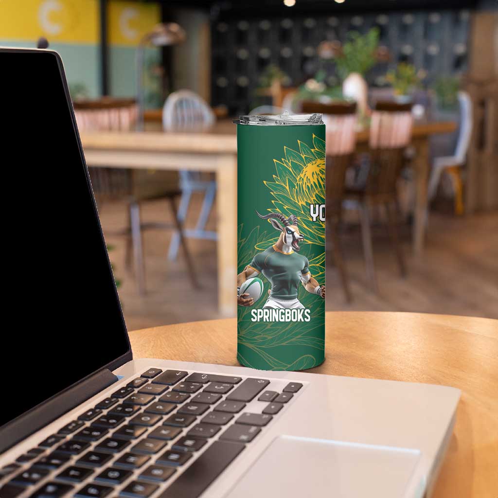 Personalized Rugby South Africa Australia Skinny Tumbler Springboks Wallabies Mascot Go Champions - Aussie Hoodie