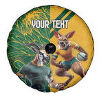 Personalized Rugby South Africa Australia Spare Tire Cover Springboks Wallabies Mascot Go Champions - Aussie Hoodie