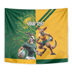 Personalized Rugby South Africa Australia Tapestry Springboks Wallabies Mascot Go Champions - Aussie Hoodie