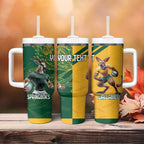 Personalized Rugby South Africa Australia Tumbler With Handle Springboks Wallabies Mascot Go Champions - Aussie Hoodie