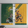Personalized Rugby South Africa Australia Window Curtain Springboks Wallabies Mascot Go Champions - Aussie Hoodie