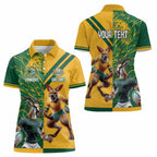 Personalized Rugby South Africa Australia Women Polo Shirt Springboks Wallabies Mascot Go Champions - Aussie Hoodie