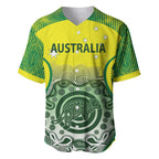 Custom Australia Cricket Baseball Jersey Aboriginal Kangaroo Southern Cross