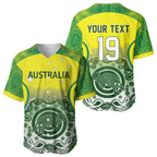 Custom Australia Cricket Baseball Jersey Aboriginal Kangaroo Southern Cross