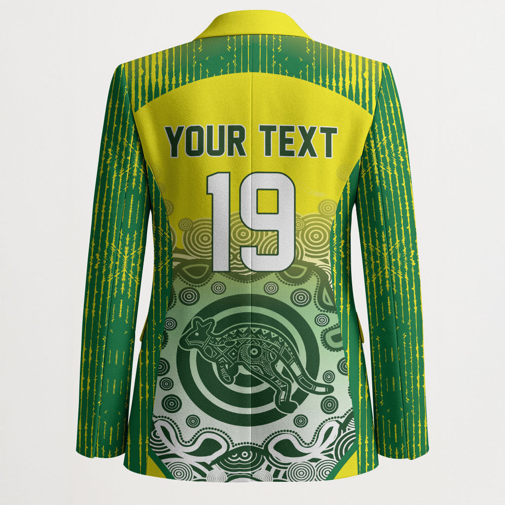 Custom Australia Cricket Blazer Aboriginal Kangaroo Southern Cross