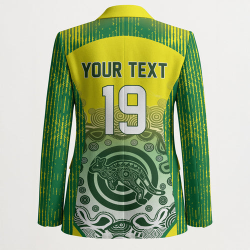 Custom Australia Cricket Blazer Aboriginal Kangaroo Southern Cross