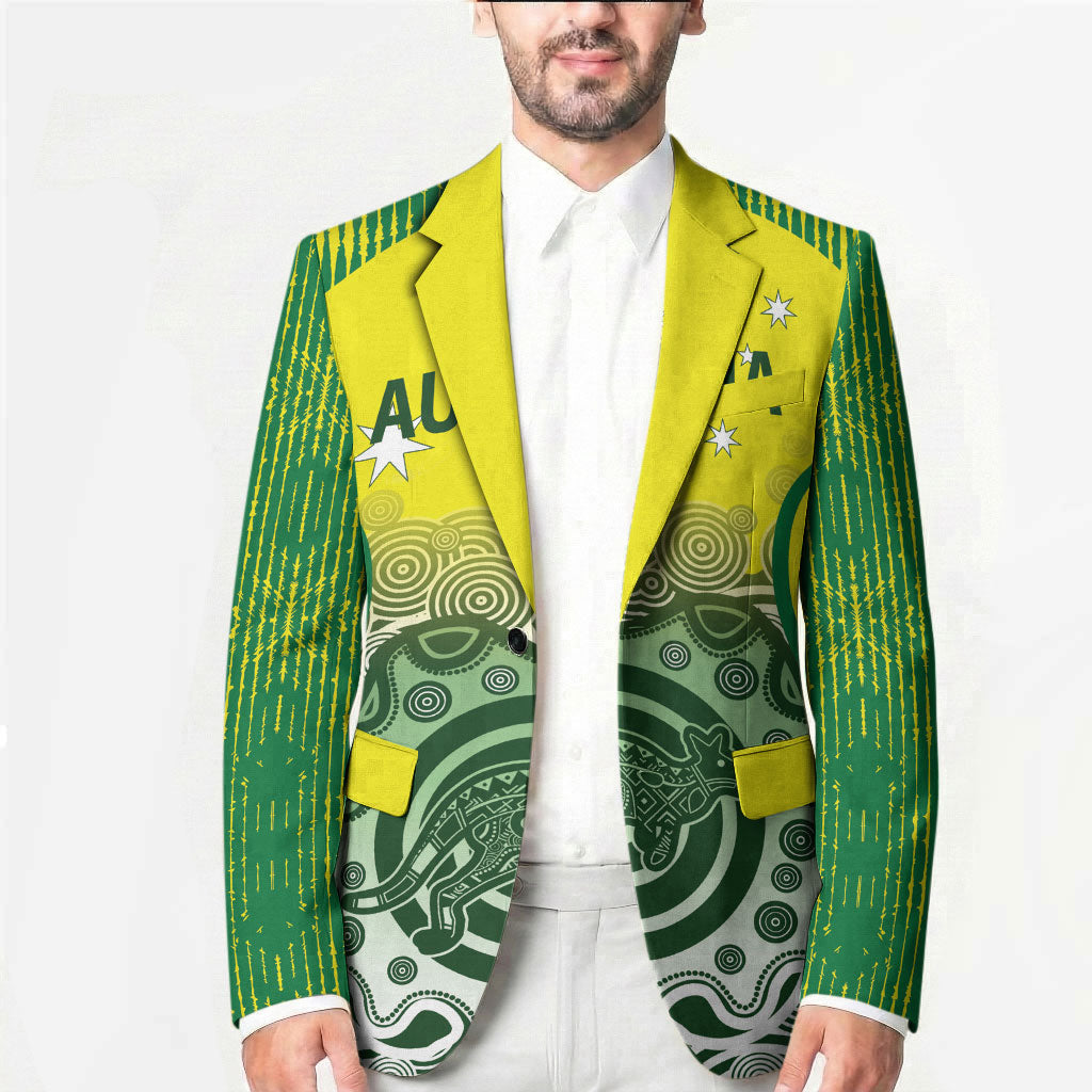 Custom Australia Cricket Blazer Aboriginal Kangaroo Southern Cross
