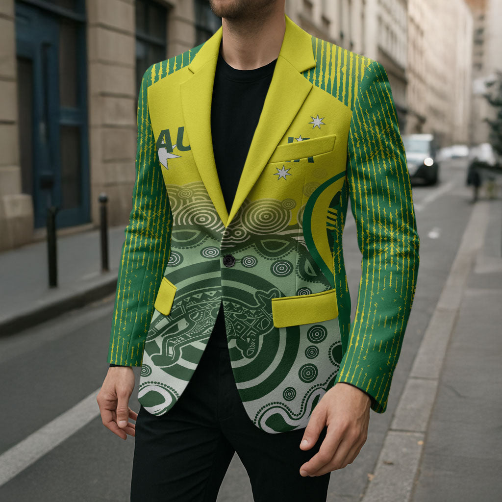 Custom Australia Cricket Blazer Aboriginal Kangaroo Southern Cross