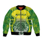 Custom Australia Cricket Bomber Jacket Aboriginal Kangaroo Southern Cross