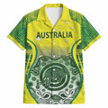 Custom Australia Cricket Hawaiian Shirt Aboriginal Kangaroo Southern Cross
