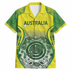 Custom Australia Cricket Hawaiian Shirt Aboriginal Kangaroo Southern Cross