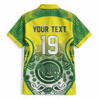 Custom Australia Cricket Hawaiian Shirt Aboriginal Kangaroo Southern Cross