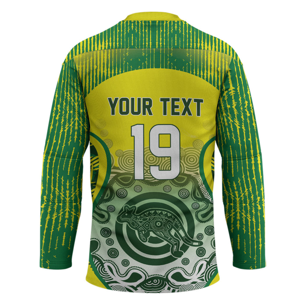 Custom Australia Cricket Hockey Jersey Aboriginal Kangaroo Southern Cross