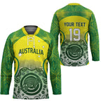 Custom Australia Cricket Hockey Jersey Aboriginal Kangaroo Southern Cross