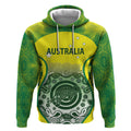 Custom Australia Cricket Hoodie Aboriginal Kangaroo Southern Cross