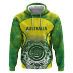 Custom Australia Cricket Hoodie Aboriginal Kangaroo Southern Cross