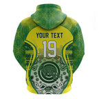 Custom Australia Cricket Hoodie Aboriginal Kangaroo Southern Cross