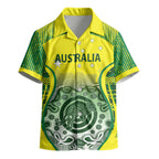 Custom Australia Cricket Kid Hawaiian Shirt Aboriginal Kangaroo Southern Cross