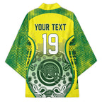 Custom Australia Cricket Kimono Aboriginal Kangaroo Southern Cross