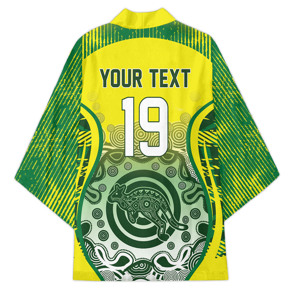 Custom Australia Cricket Kimono Aboriginal Kangaroo Southern Cross