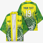 Custom Australia Cricket Kimono Aboriginal Kangaroo Southern Cross