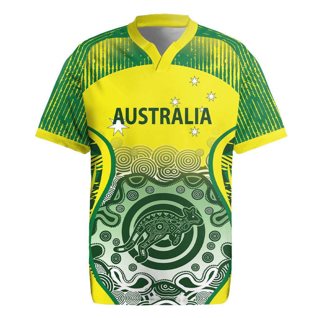 Custom Australia Cricket Rugby Jersey Aboriginal Kangaroo Southern Cross