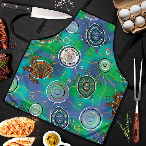 NAIDOC 50 Years of Deadly Apron Sea Turtle Aboriginal Dot Art