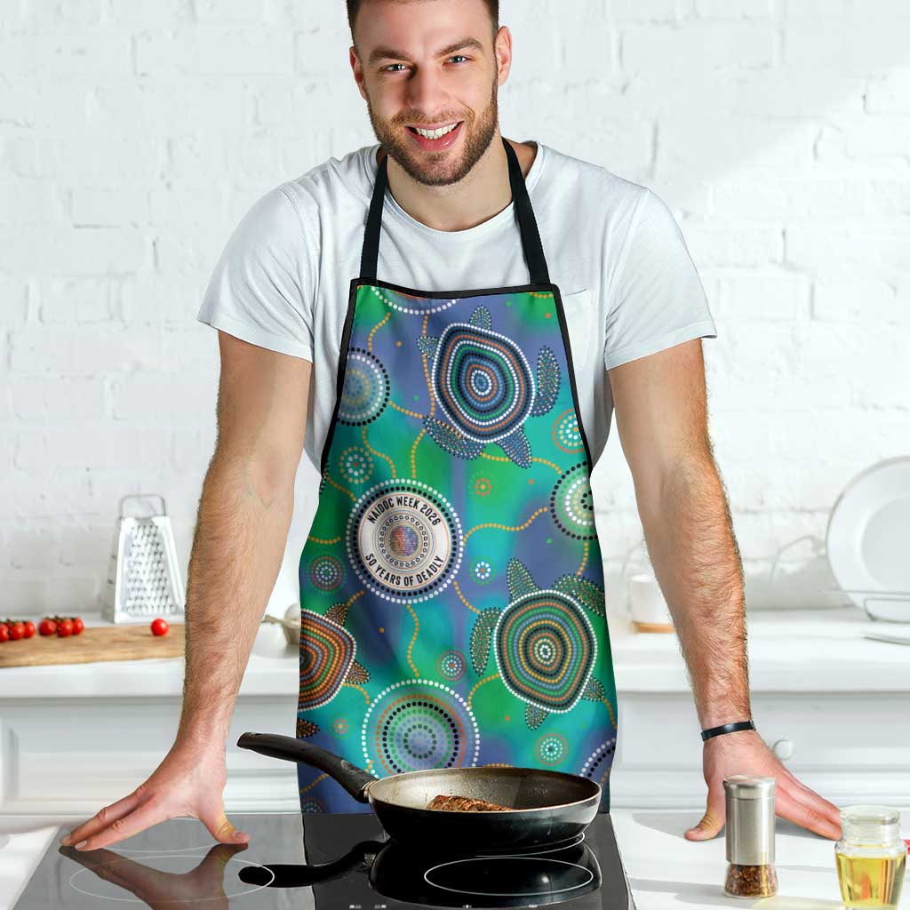 NAIDOC 50 Years of Deadly Apron Sea Turtle Aboriginal Dot Art