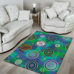 NAIDOC 50 Years of Deadly Area Rug Sea Turtle Aboriginal Dot Art