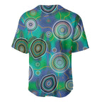 NAIDOC 50 Years of Deadly Baseball Jersey Sea Turtle Aboriginal Dot Art